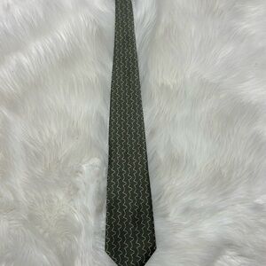 Elegant Green Textured Neck Tie B3